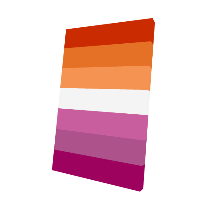 Lesbian Pride Flag Cape