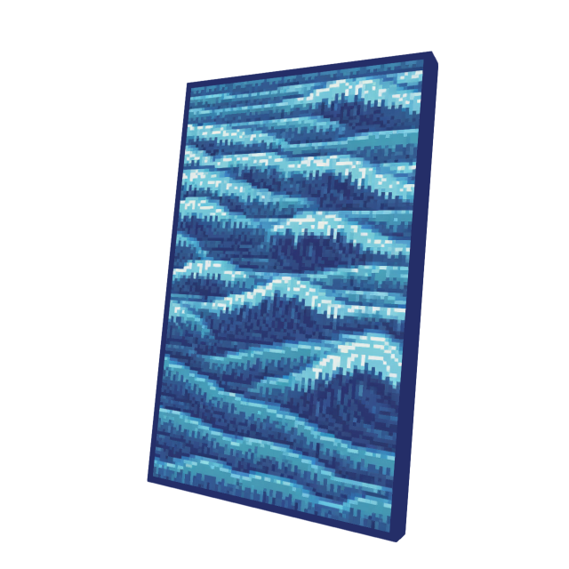 Pixel Waves Cape