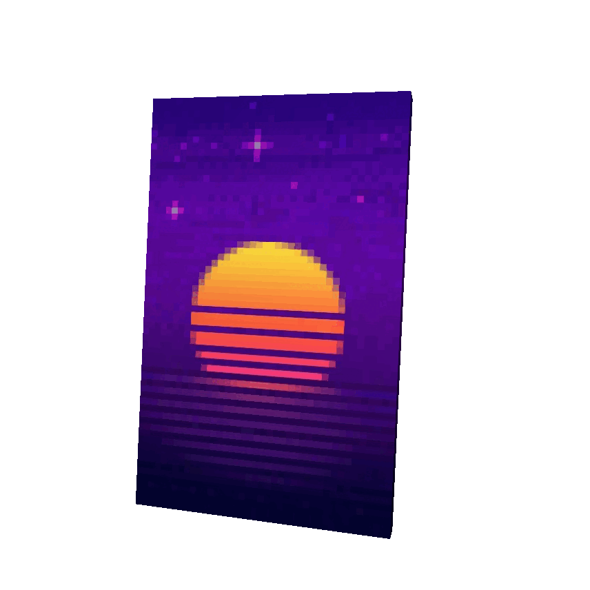Neon Sunset Cape