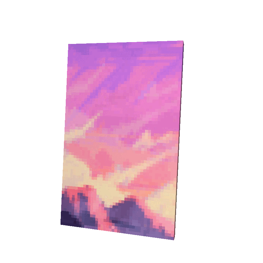 Pink Landscape Cape