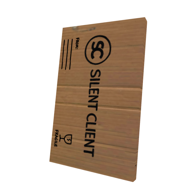 Cardboard Silent Client Cape