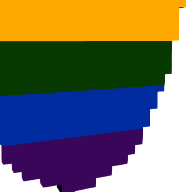 Flag Hearts Shield