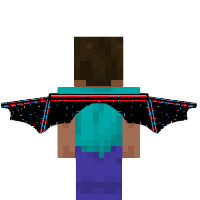 Black Glitched Wings