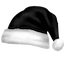 Black Christmas Hat Icon