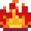 Pixel Fire Icon