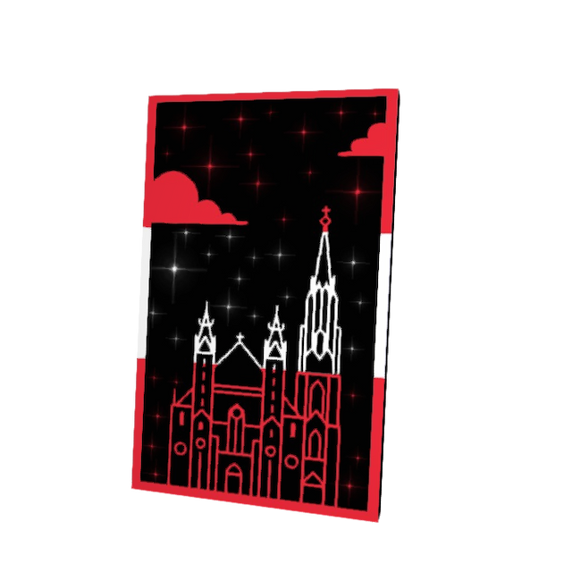 Red-White Palace Cape